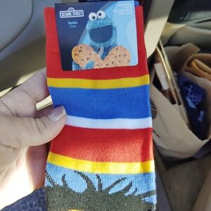 Sesame Street Men's Socks - Red, Blue, Yellow